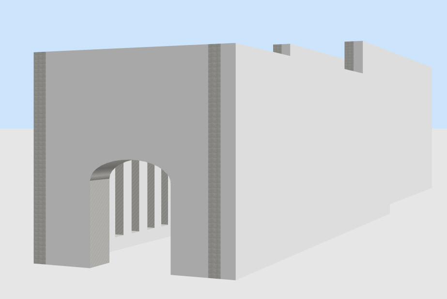 Step one of new image: Basic Architecture using Sweet Home 3D