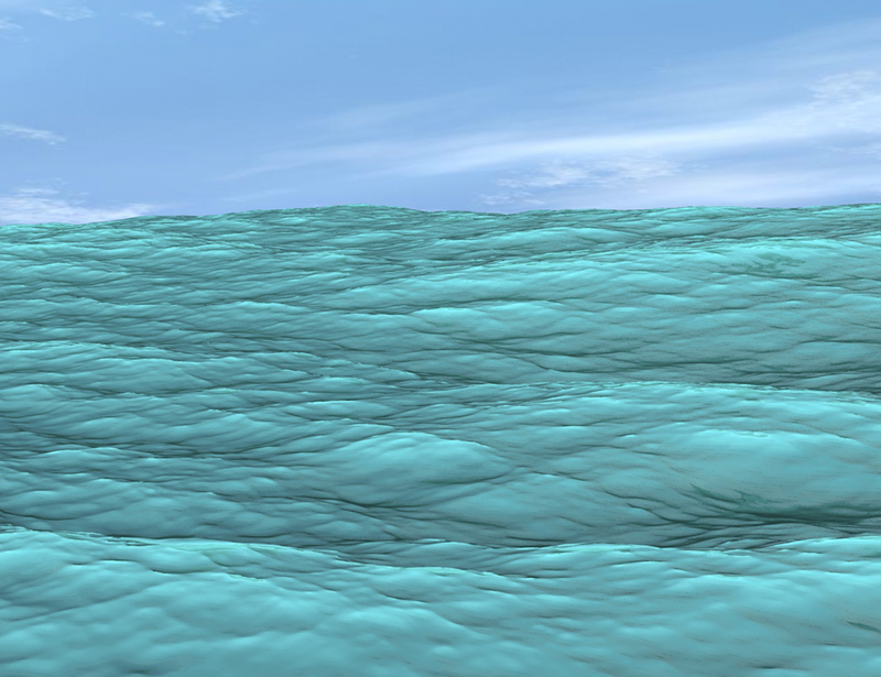 Exporting ocean to OBJ and importing to DAZ studio
