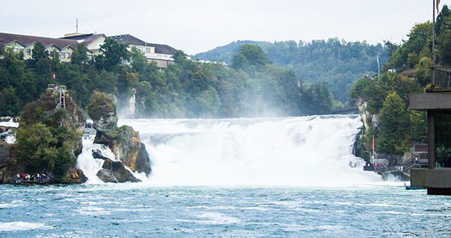 A quick photo opportunity at the Rhine Falls
