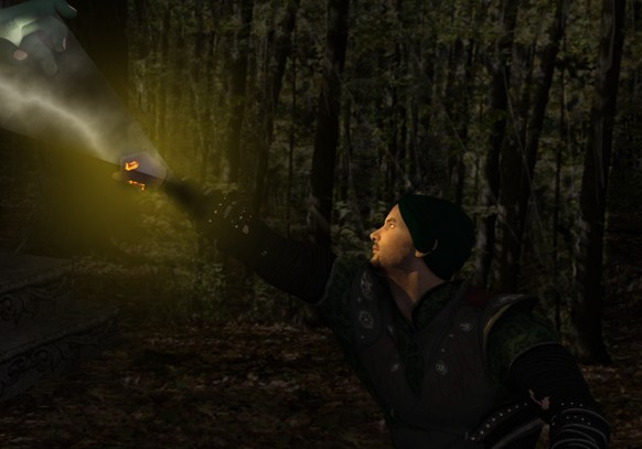 Digital Art Work: Encounter in the Forest